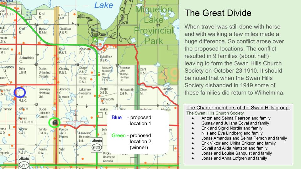 Division of Location over the New Church